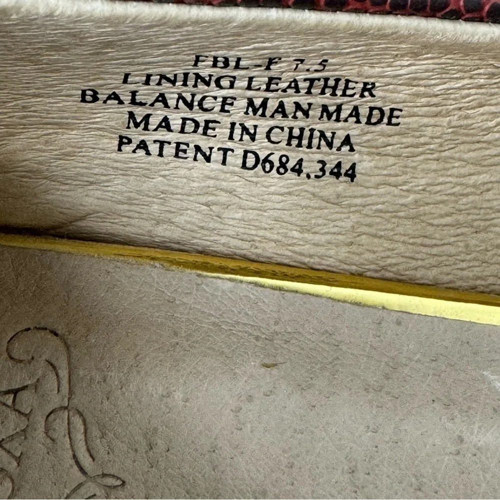 Charis Doxa Touchdown Ballet‎ Flats Football 7.5